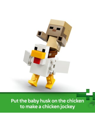 ‏Minecraft هجوم فارس الدجاج في الصحراء، لعبة بناء للأطفال بعمر ٩ سنوات وأكثر (٤٢٨ قطعة) 21592 - view 5