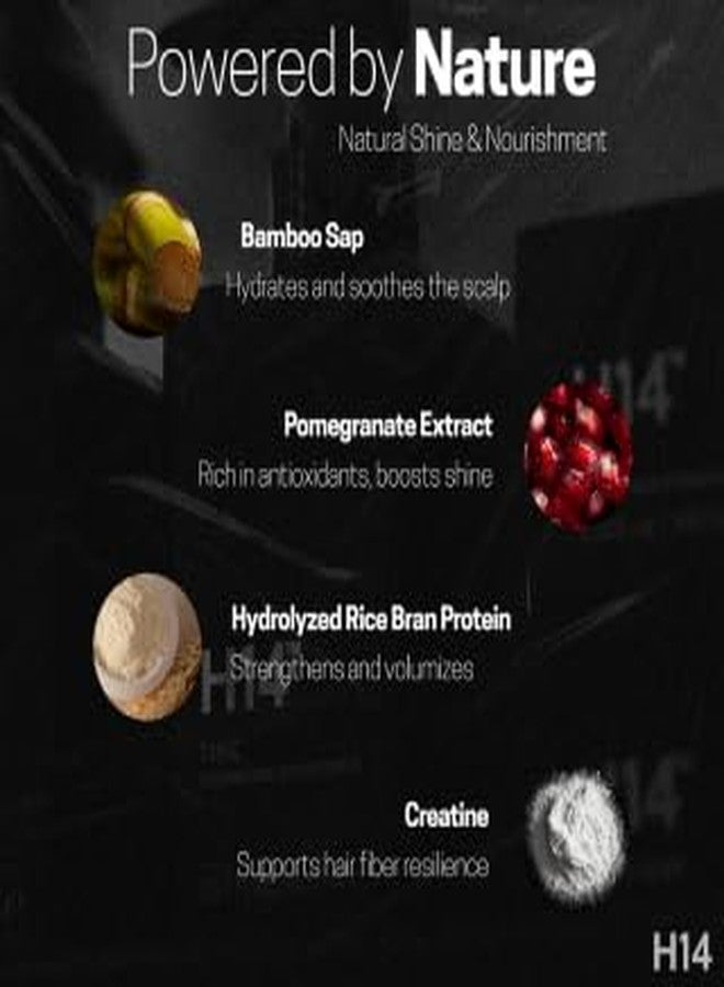 H14 THIC Volumizing Shampoo for Fine, Thick & Normal Hair 10.1oz / 300ml - Volume Shampoo for Men & Women with Rice Bran Protein, Pomegranate & Bamboo Extract Root-Lifting Formula - For All Hair Types - Image 5