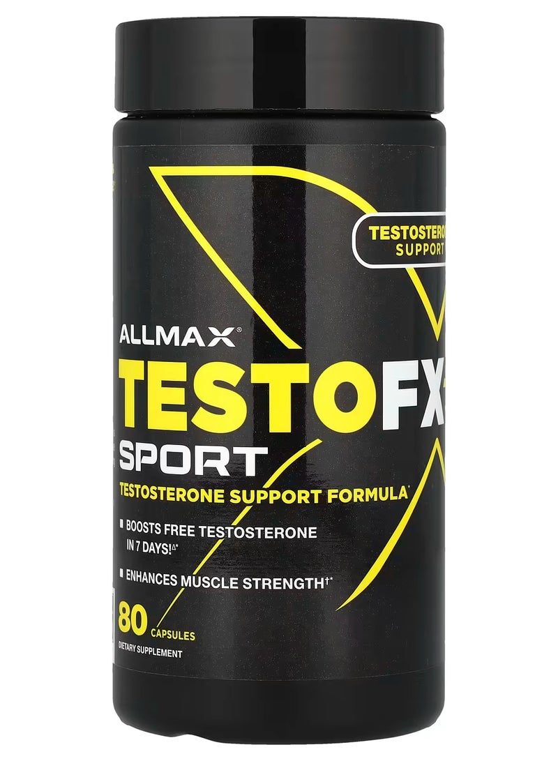 أول ماكس TestoFX Sport تركيبة دعم التستوستيرون، 80 كبسولة - Image 1