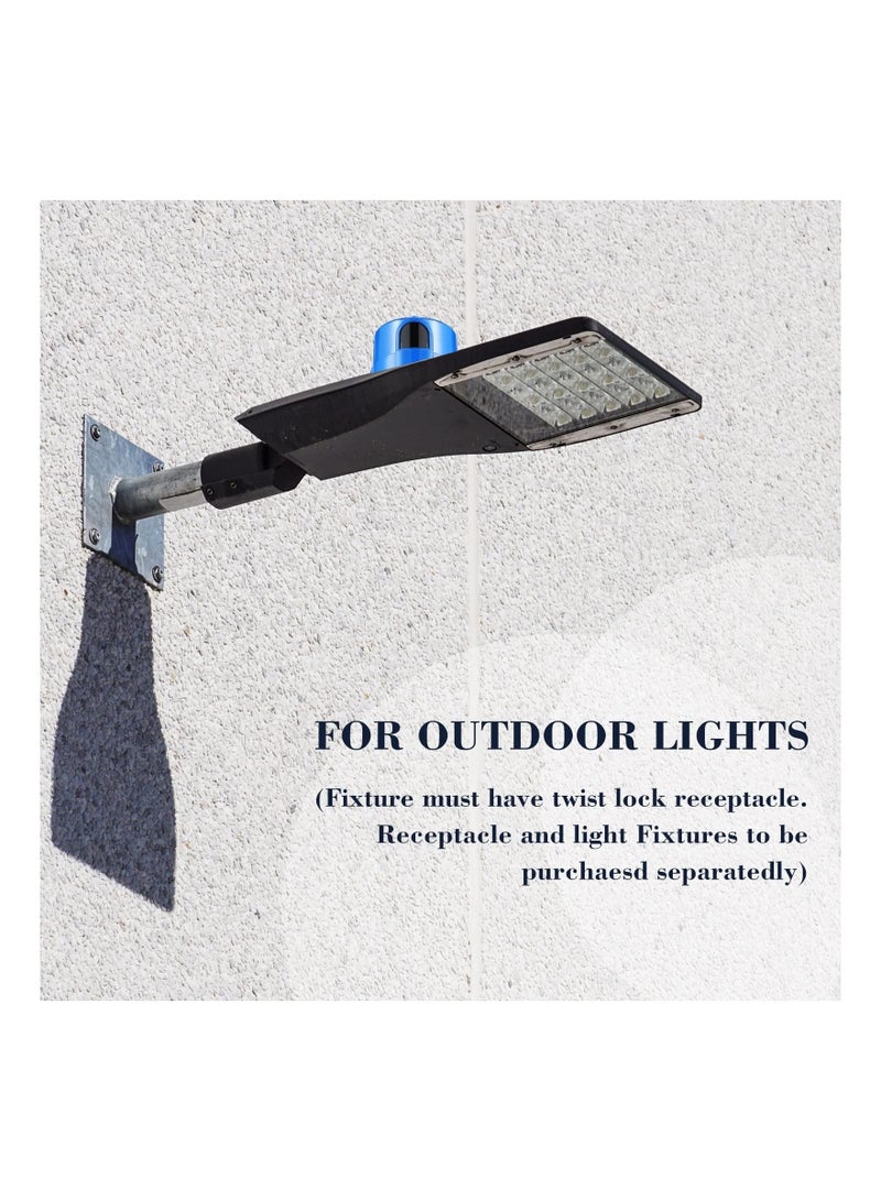 Captaintech 3 Pcs Photocell Twist Lock Photocell Sensor Auto on off Photocell Switch Dusk to Dawn Light Control Light Sensor for Outdoor Lights Blue - Image 5