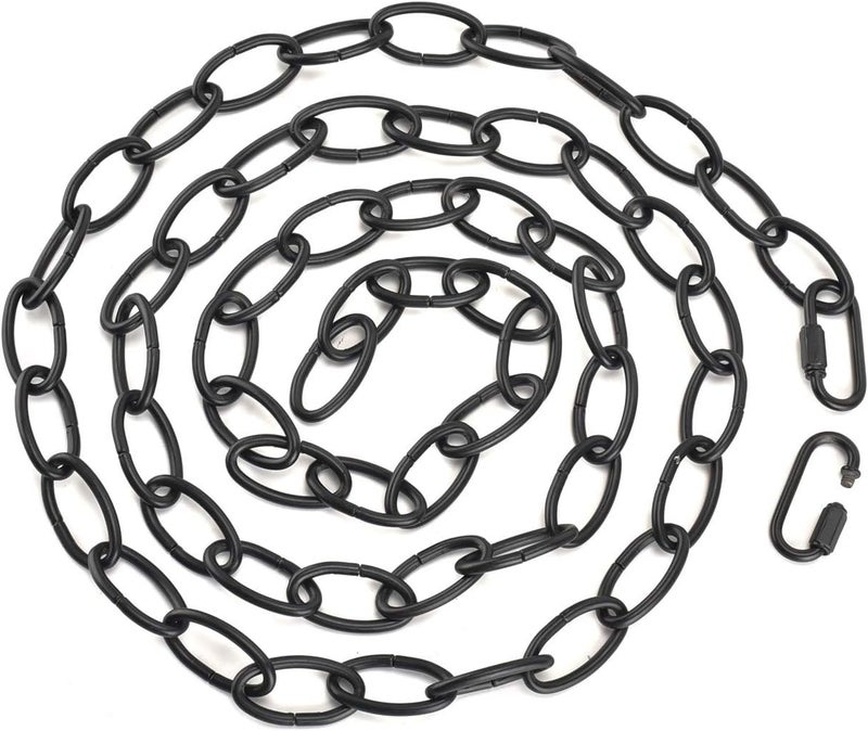 ROJOSER Heavy Duty Pendant Light Fixture Chain Set for Chandelier or Swag Light Fixtures,6 feet,Maximum Fixture Weight of 40 Pounds Vintage Black - Image 1