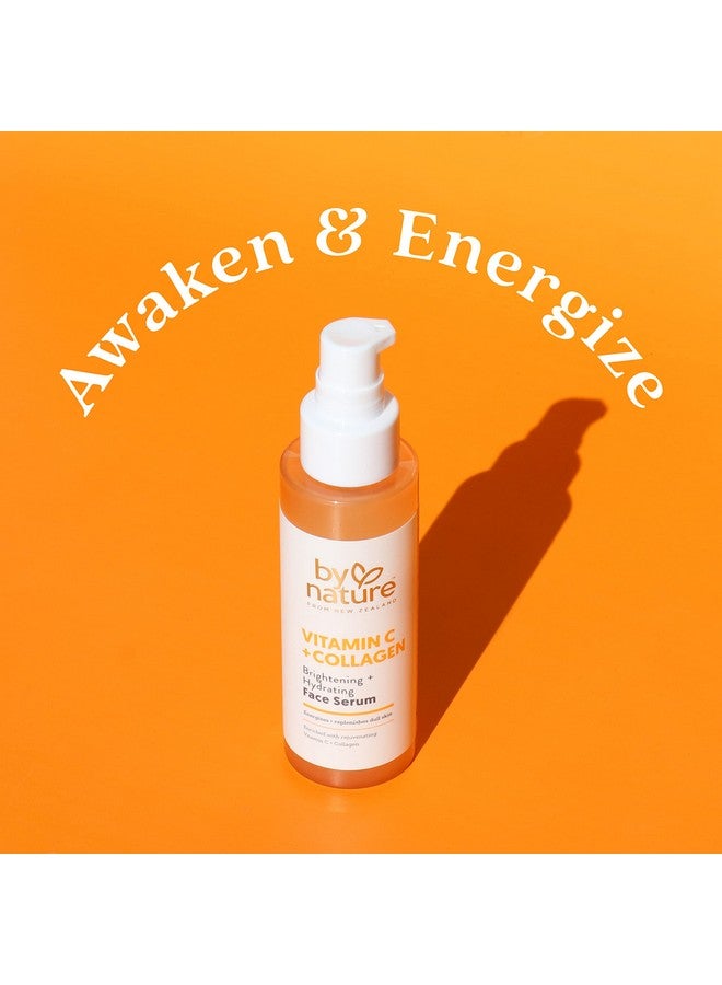By Nature From New Zealand By Nature Vitamin C + Collagen Face Serum Restore And Energize Tired Skin With Brightening Vitamin C Plumping Collagen Plus Texture Enhancing Turmeric Premium Skin Care Serum For Face 3Fl. Oz.  - Image 4