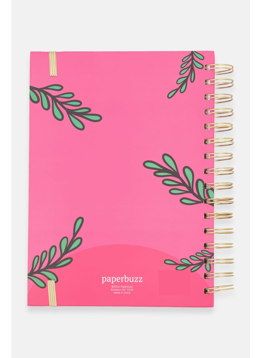 Paperbuzz Never Stop Growing Spring Notebook, Pink  - Image 2