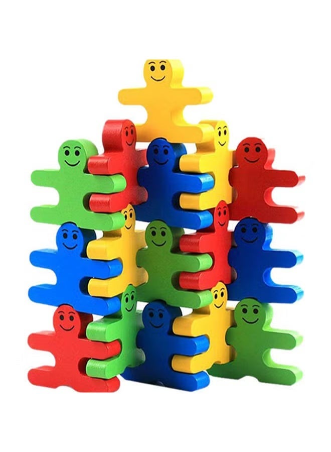 أف بي سي FPC 16 قطعة الخشبية الإبداعية لعبة التوازن بناء لغز التراكم كتل مجموعة - Image 2