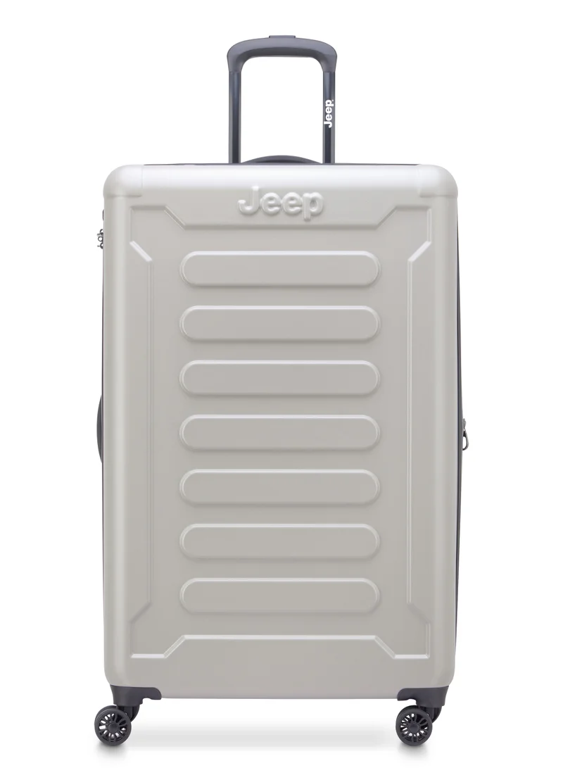 Jeep The Jeep Hardcase Expandable Spinner 4-Double wheel luggage trolley suitcase 80cm Grey