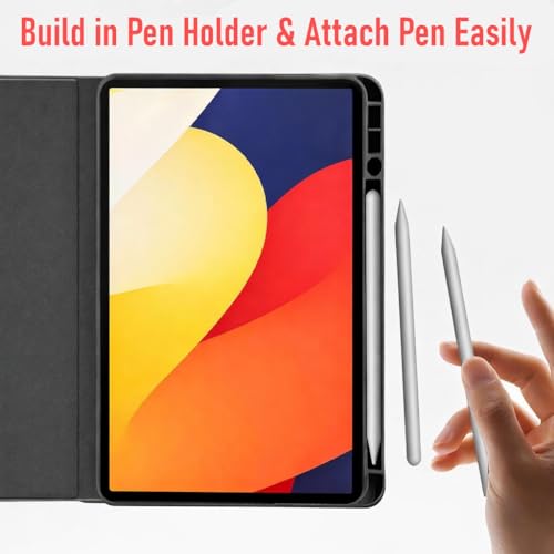 ProElite Cover for Moto Pad 60 Pro 12.7 inch 2025 Case Cover, Deer Smart Flip Case Cover for Moto Pad 60 Pro 12.7 inch 2025 Tablet with Pen Holder, Wine Red - Image 5
