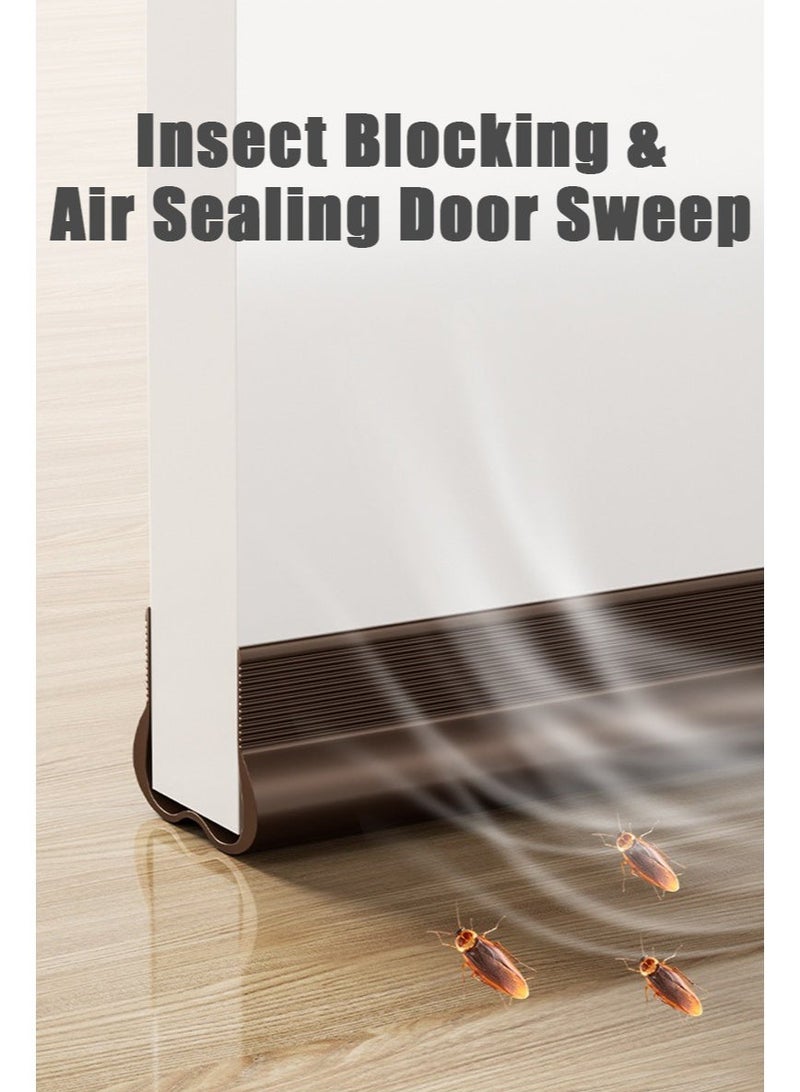 Plastic Door Stopper Silent Seal Strip, Glass With Gap Strip, suitable for Office,Bedroom , Air Conditioned Room, Living Room, Isolate Cold Air, Dustproof - Image 5