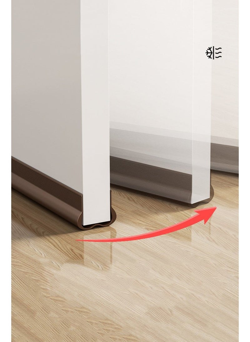 Plastic Door Stopper Silent Seal Strip, Glass With Gap Strip, suitable for Office,Bedroom , Air Conditioned Room, Living Room, Isolate Cold Air, Dustproof - Image 3