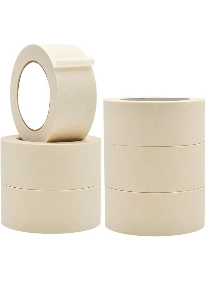مارك شريط لاصق 2 بوصة × 18.3 متر شريط لاصق قوي لتزيين اللوحة DIY المنزل والمكتب والمدرسة والقرطاسية والفنون اليدوية وما إلى ذلك 6 لفات - Image 1
