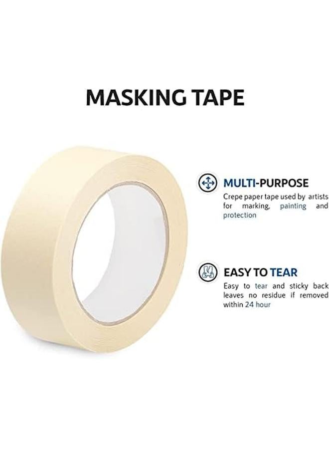 مارك شريط لاصق 2 بوصة × 18.3 متر شريط لاصق قوي لتزيين اللوحة DIY المنزل والمكتب والمدرسة والقرطاسية والفنون اليدوية وما إلى ذلك 6 لفات - Image 3