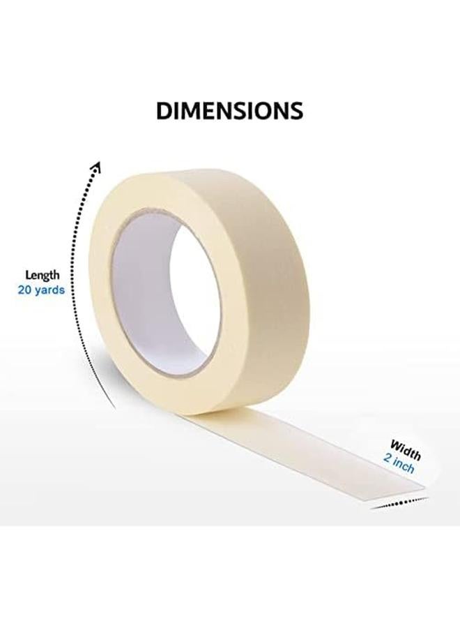 مارك شريط لاصق 2 بوصة × 18.3 متر شريط لاصق قوي لتزيين اللوحة DIY المنزل والمكتب والمدرسة والقرطاسية والفنون اليدوية وما إلى ذلك 6 لفات - Image 2