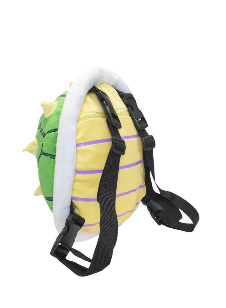 SYOSI Cute Turtle Costume Backpack - Green Koopa Troopa Turtle Shell Bag - Soft Stuffed Cartoon Toy - 11.5 Inches - Image 2