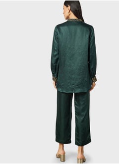 Threadz by Ajooni Embellished Blouse And Pant Set  - Image 2