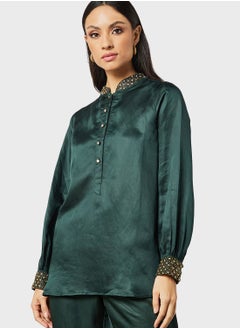Threadz by Ajooni Embellished Blouse And Pant Set  - Image 4