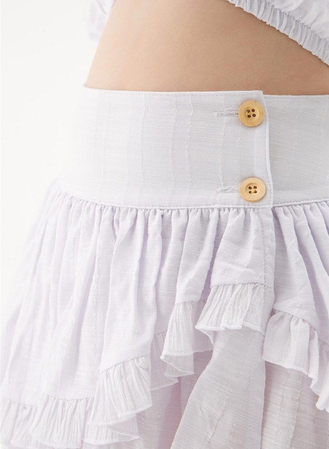 Tyess Girl Ecru Skirt - Image 3
