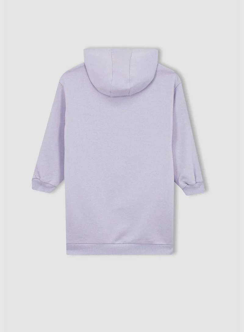 DeFacto Hooded Graphic Dress