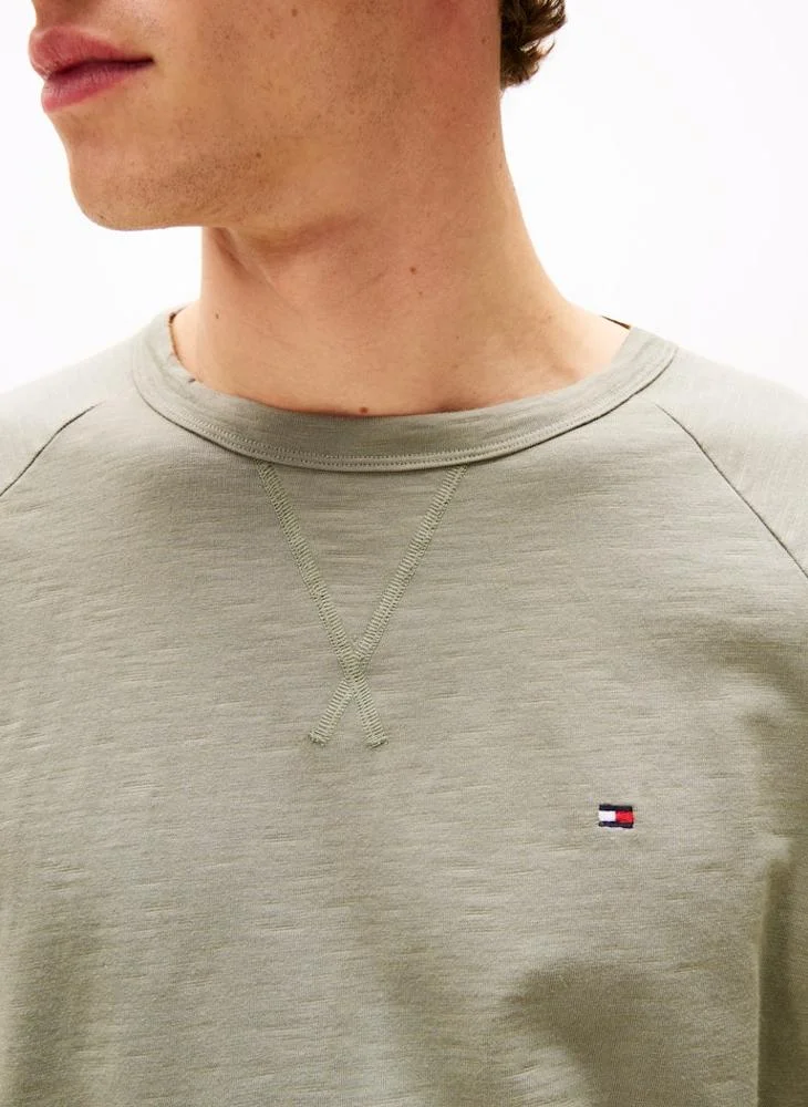 TOMMY HILFIGER Textured Raglan Sleeve Lounge T-Shirt