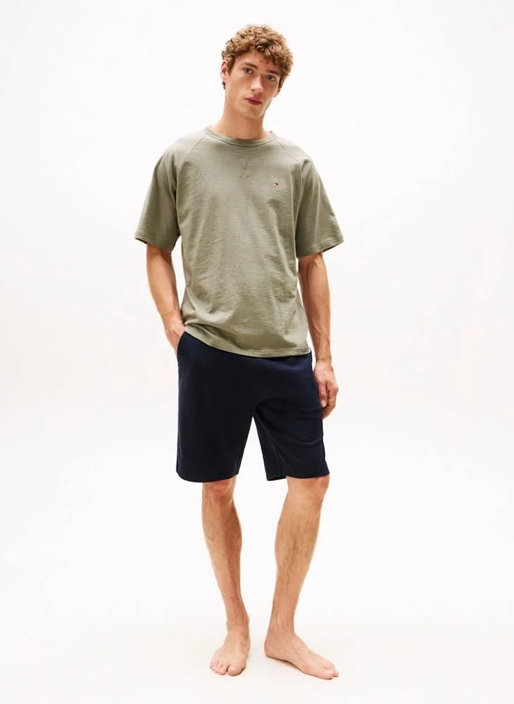 TOMMY HILFIGER Textured Raglan Sleeve Lounge T-Shirt