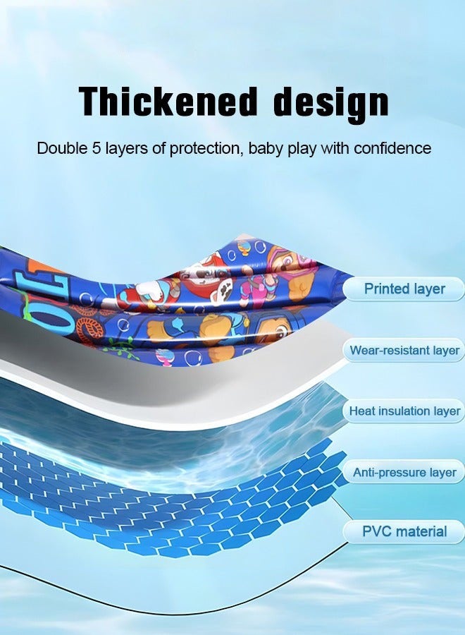 DURKU 60*114cm Inflatable Pool Float, Swimming Pool Floating with Cartoon Pattern, Water Floating Raft, Creative Pool Lounger, Fun Pool Accessories, Made of High Quality PVC, Suitable for Any Summer Themed Party, Beach, Sea, Pool and Water Park - Image 5