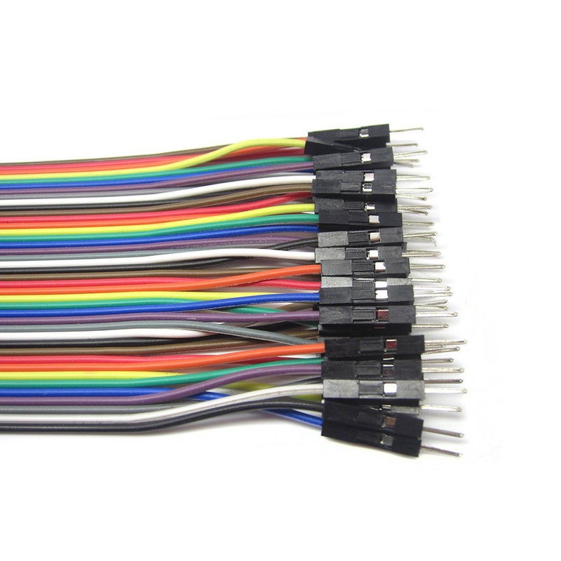 40pcs 20cm 2.54mm Male to Male Jumper Wires Cables Compatible for Arduino Breadboard - Image 1