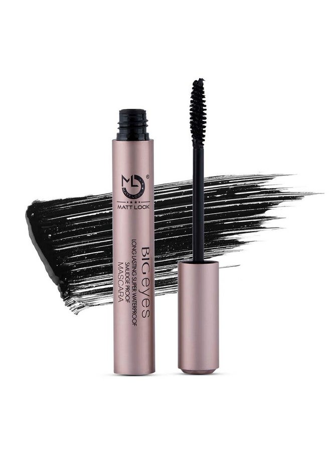 matt look Big Eyes Long Lasting Super Waterproof Smudge Proof Mascara Jet Black Color Mascara Gives Ultimate Length Easy To Carry One Stroke Application Quick Drying Formula Gives Good Volume 9 Ml  - Image 1