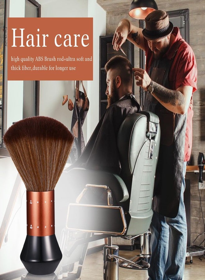 Vtrem Hair Brush: Professional Barbers Rosegold Black Barber Powder Brush Salon Brushes - Image 4