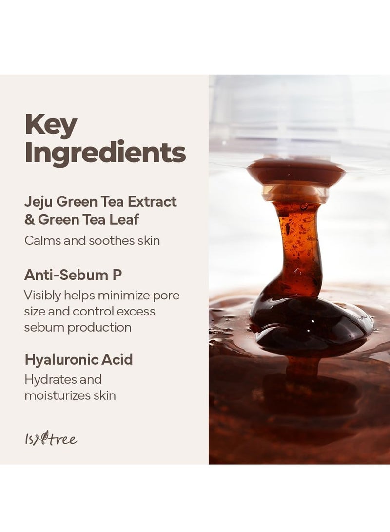 ايسنتري منظف ​​الشاي الأخضر المنعش 120مل، منظف لطيف للوجه | العناية الكورية بالبشرة الدهنية والمختلطة، حاجز ترطيب، توازن رطوبة البشرة - Image 4