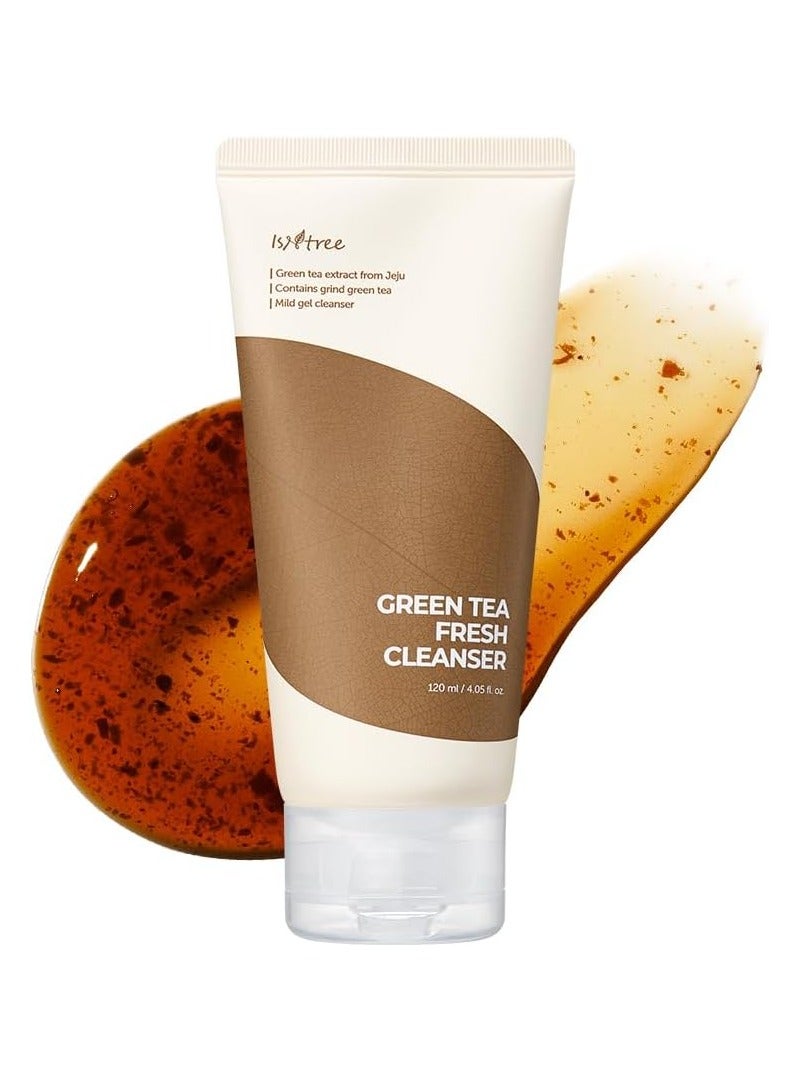 ايسنتري منظف ​​الشاي الأخضر المنعش 120مل، منظف لطيف للوجه | العناية الكورية بالبشرة الدهنية والمختلطة، حاجز ترطيب، توازن رطوبة البشرة - Image 1