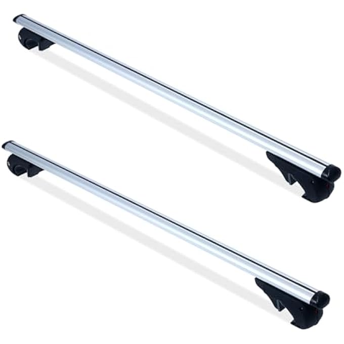 rayihni 52" Aluminum Roof Rack Cross Bars (150LB) Locking System, Fit All Raised Rails for SUV/Van/Sedan | Easy Install, Corrosion-Resistant Aluminum - Image 2