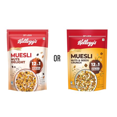 Kellogg's Kellogg’s Muesli Nuts & Seeds Crunch 950g | 12-in-1 Power Breakfast | No Maida | High in Fiber| India’s No. 1 Muesli - Image 2
