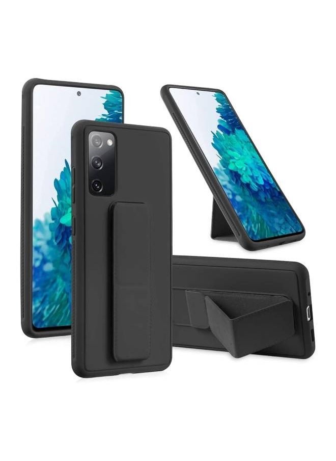 Samsung S20 Plus Black Grip Case with Enhanced Shock Absorption, Anti-Slip Surface, and Sleek Design