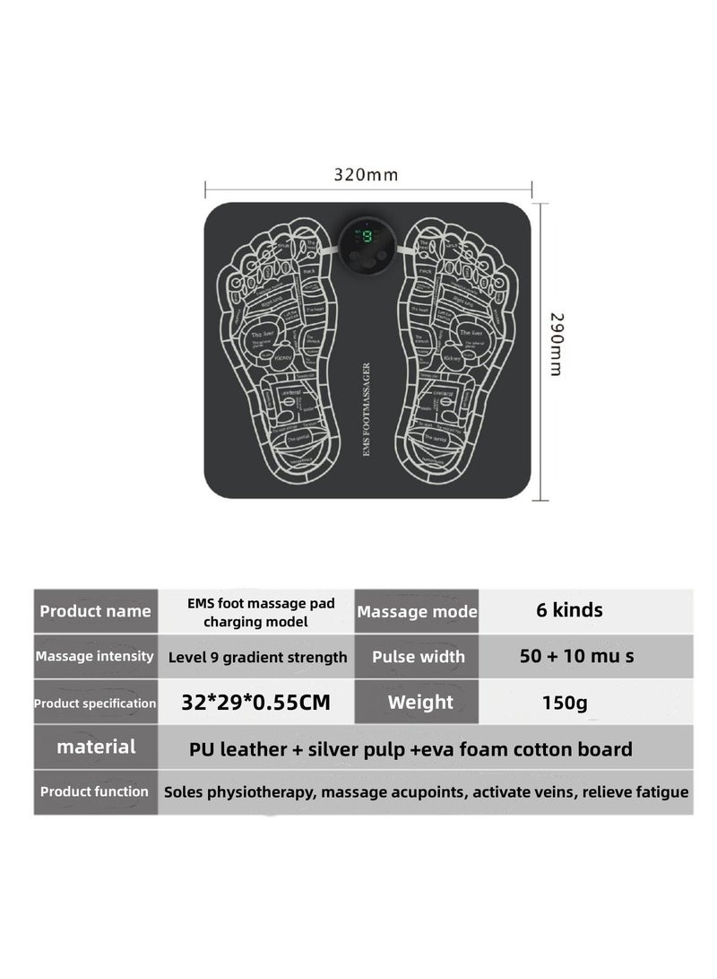 EMS Foot Massager LCD 6 Modes Electrotherapy Foot Therapy - Image 2