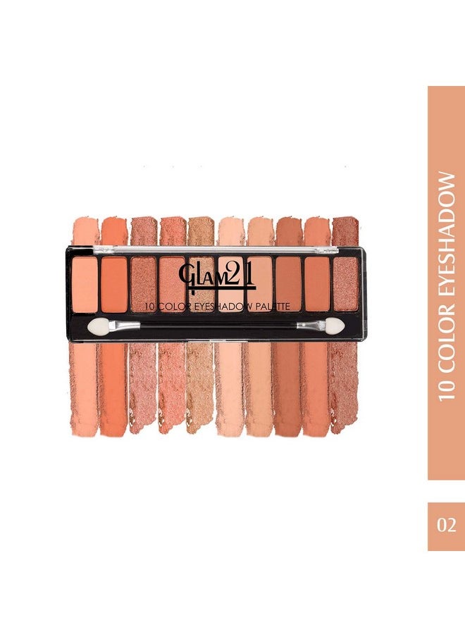 Glam21 Shades Of Trend Eyeshadow Palette | 10 Highly Pigmented Shades |Long-Lasting | Smudge Free | Long Wearing And Easily Blendable Eye Makeup Palette | 02 - Mystique - pzsku/ZA013B38C4BBD9F2886ABZ/45/_/1735566791/b2a14ddc-2905-4200-a916-09815d95d104