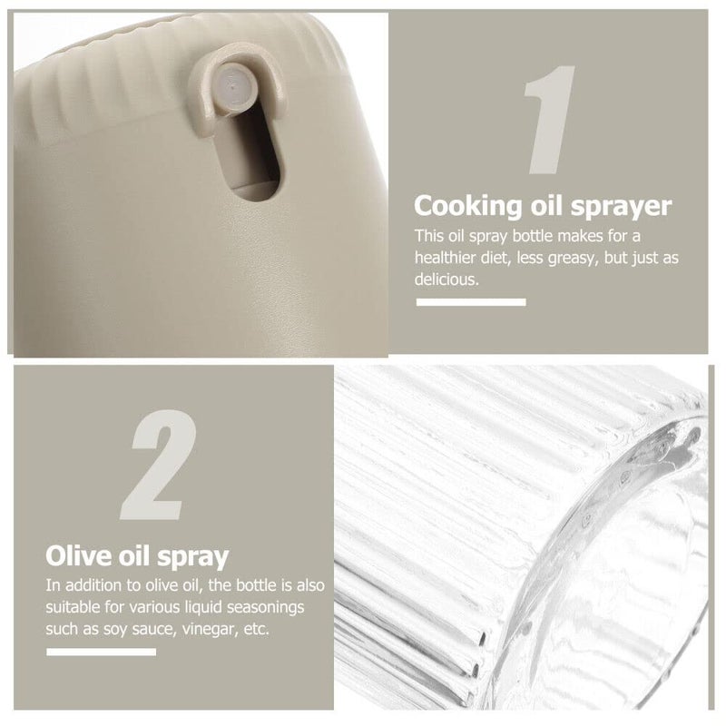 VEHTRI Oil Sprayer for Cooking250ml Glass Oil Spray Bottle Olive Oil SprayerOil Dispenser Oil Sprayer for Air Fryer Kitchen Cooking Barbecue Salad BakingMulticolor 250 ML 1 - Image 3