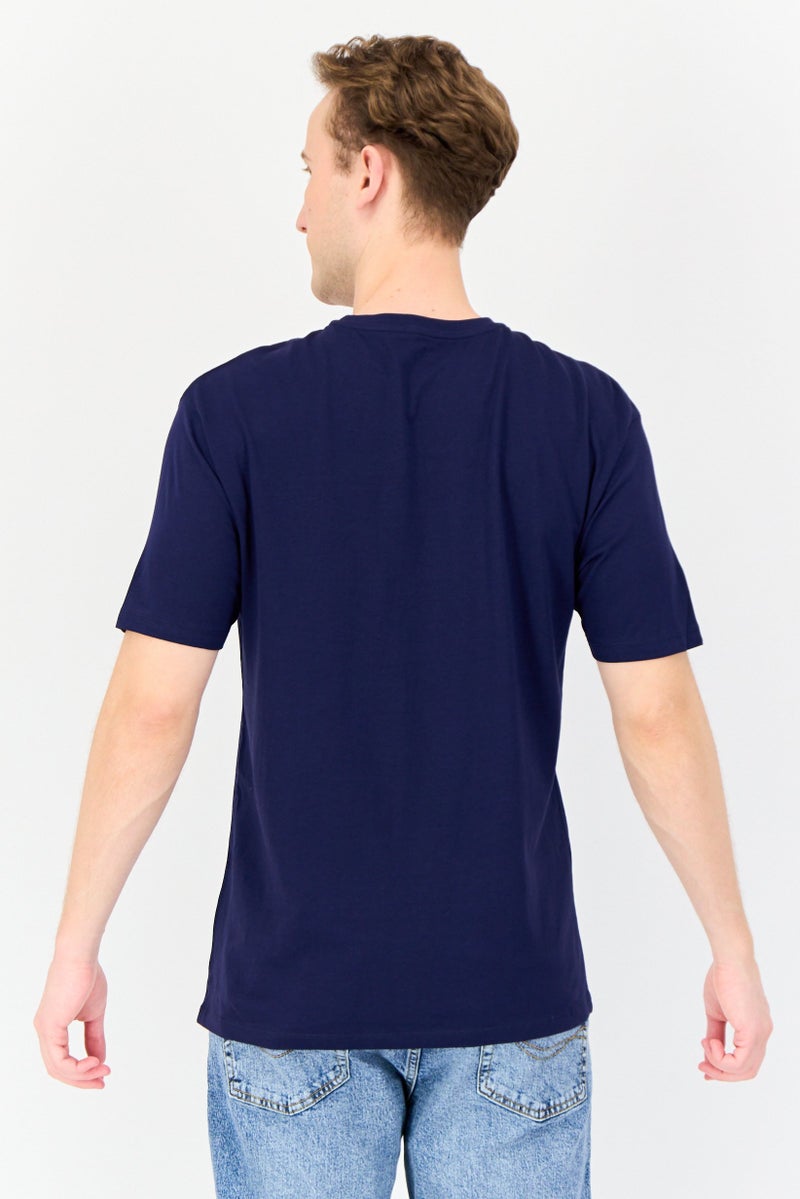 English Laundry Men 2 Pcs Crew Neck Short Sleeves Solid T-shirt, Navy - Image 2