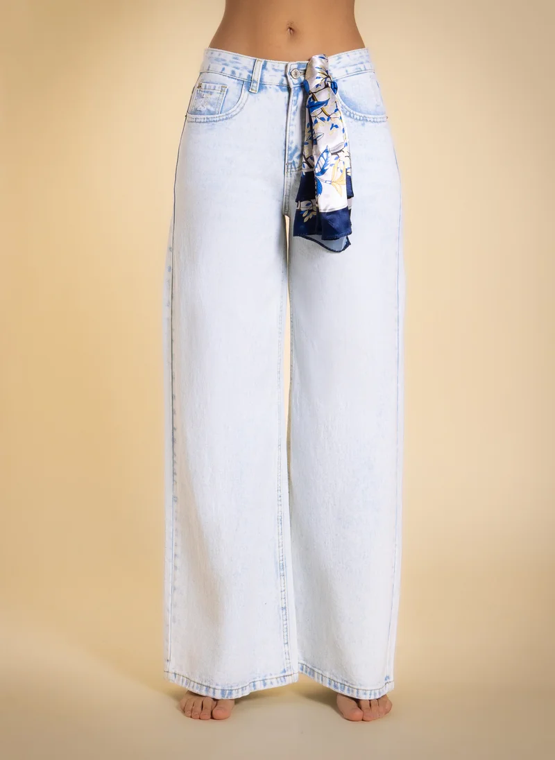 SHAPES HIGH-WAIST BAGGY JEANS