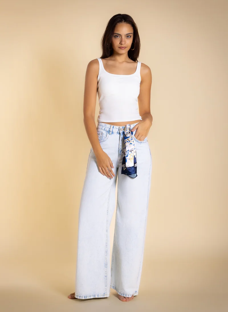 SHAPES HIGH-WAIST BAGGY JEANS