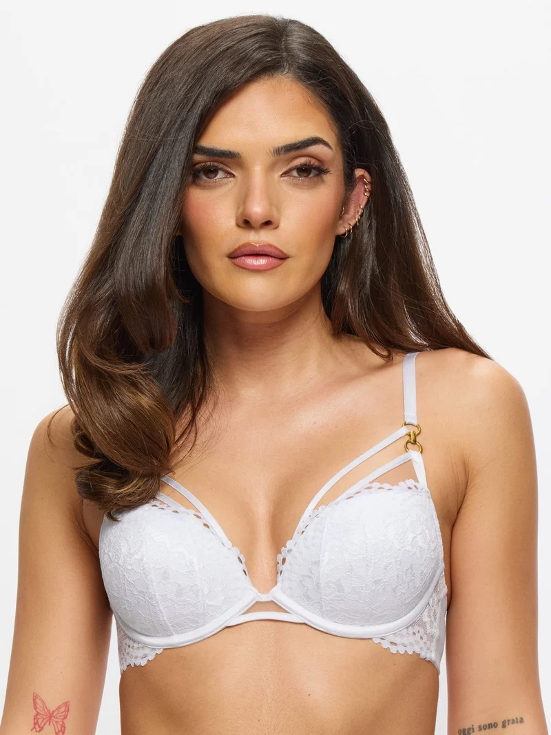 Ann Summers Ann Summers Lovers Lace Padded Plunge White