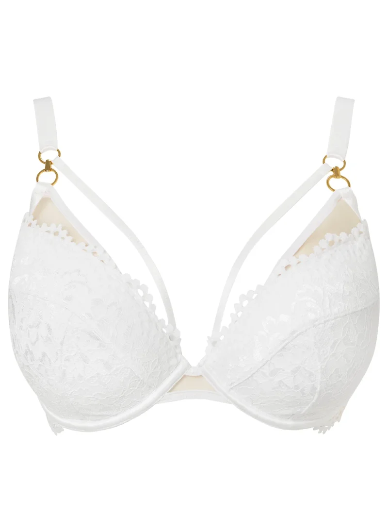 Ann Summers Ann Summers Lovers Lace Padded Plunge White