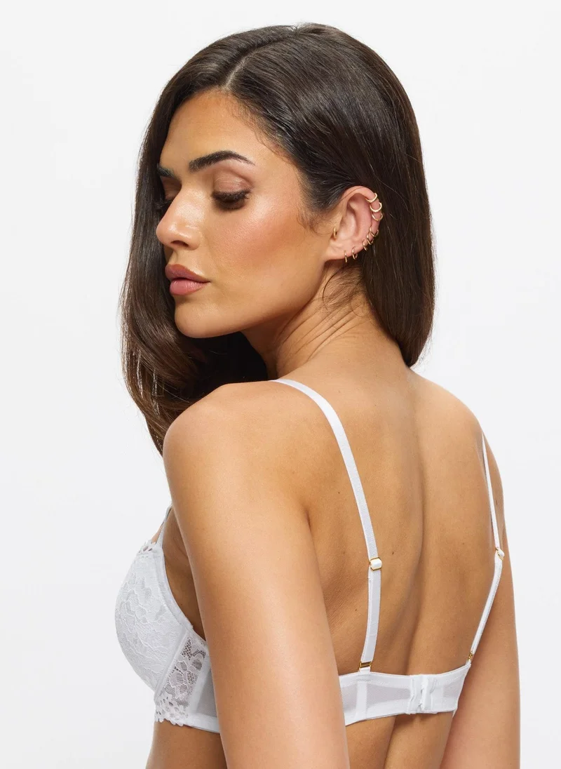 Ann Summers White Ann Summers Lovers Lace Padded Plunge Bra for Women | Best Price UAE