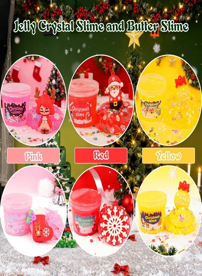 NiuSphere Green Christmas Slime Advent Calendar, 24 Days of Surprise Slime DIY Kit - Fun Toy for Kids, Girls and Boys, Stocking Stuffers, 2025 Christmas Countdown Calendar - Image 2