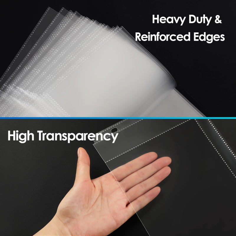 MaxGear 30 Pack 5x7 Photo Sleeves for 3 Ring Binder (120 Pictures), Heavy-Duty Archival Page Protectors, 2-Pocket Clear Photo Album Refill Pages, Plastic Seed Binder Pages 8.5x11, Acid-Free - Image 3