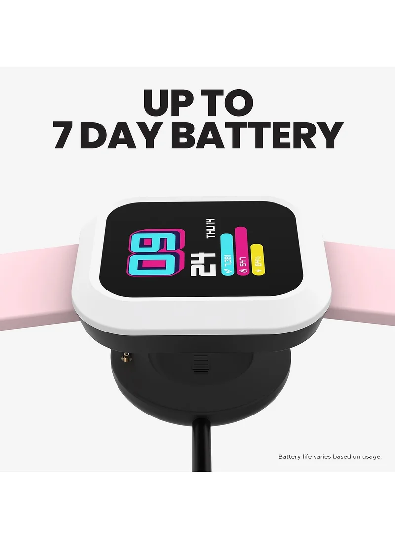 iTouch iTouch Unisex Interactive Explorer 3 Watch Pink/White with Silicone Strap, TF412A-C12