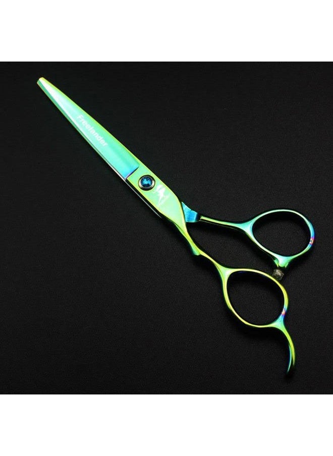 Freelander - 6.0 Inch Left-handed Professional Hair Scissors Straight & Thinning Barber Shears Japan 440C Steel for Left-handed Hairdresser - Image 1