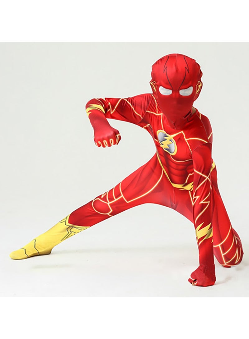 VUCATIN Costume Cosplay Set Spandex 3D Superhero Costume Kids Boys Superheroes Bodysuit Cosplay Costumes for Toddler Role-Playing (I) - Image 1