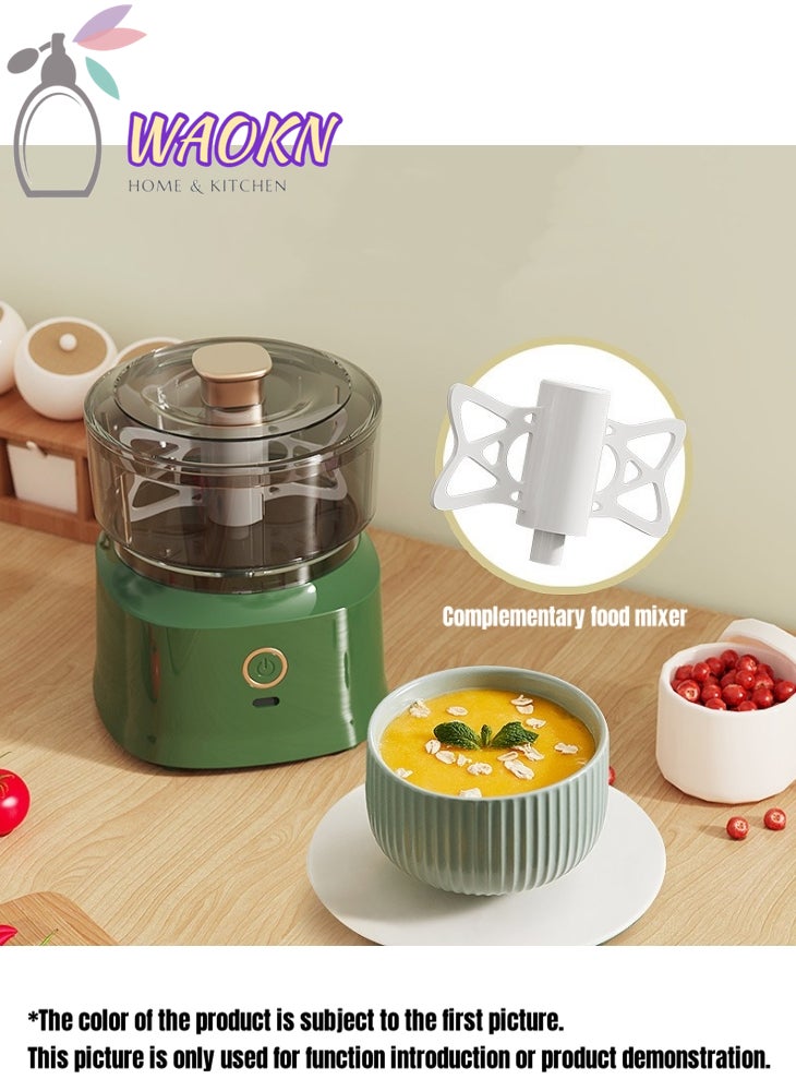 WAOKN Home Kitchen Multifunctional Food Processor Wireless Electric Meat Grinder Household Garlic Pounder Additionally Equipped With A Food Supplement Blender - Image 3