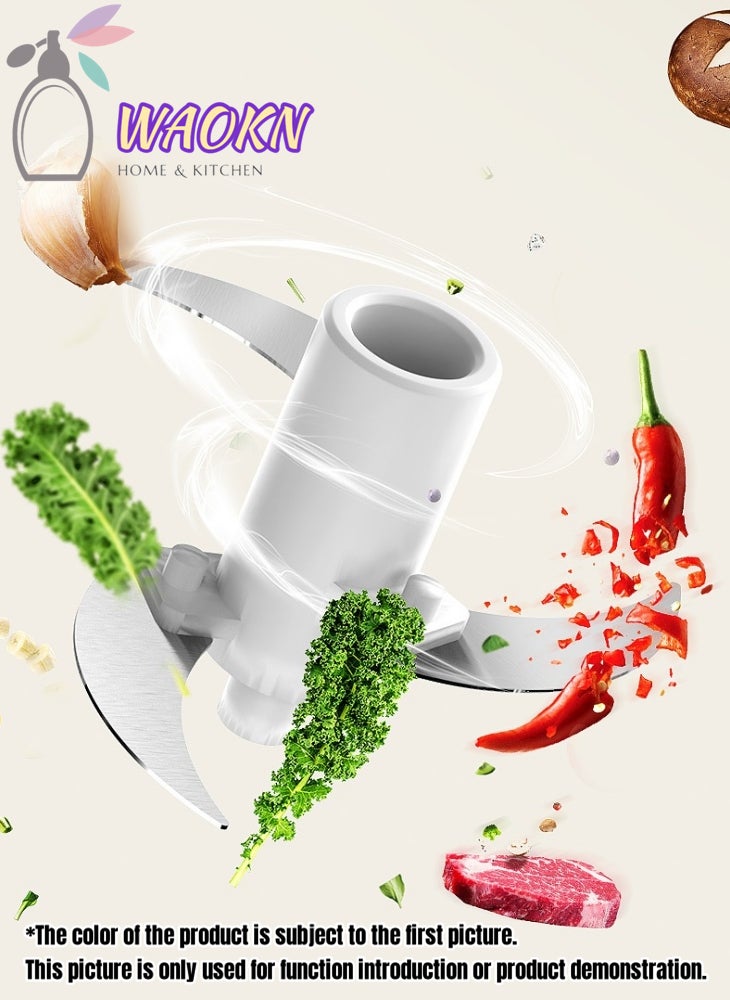 WAOKN Home Kitchen Multifunctional Food Processor Wireless Electric Meat Grinder Household Garlic Pounder Additionally Equipped With A Food Supplement Blender - Image 5