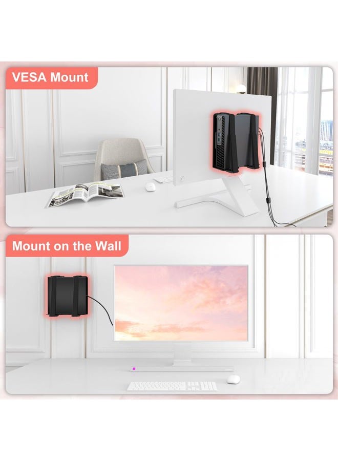 Bedycoon Universal Wall and VESA Mount for Micro PC, UPS Units, Wifi Router, Cable Modem and Other Electronic Devices Adjustable Strap Mount Bracket for Dell HP Lenovo Mini PC Mounted Behind the TV or Monitor - Image 3