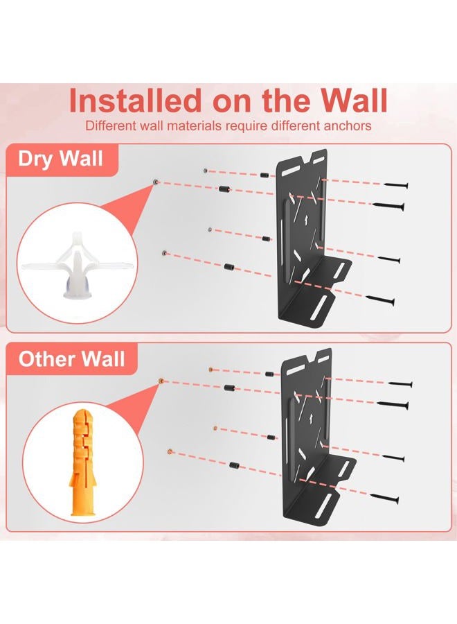 Bedycoon Universal Wall and VESA Mount for Micro PC, UPS Units, Wifi Router, Cable Modem and Other Electronic Devices Adjustable Strap Mount Bracket for Dell HP Lenovo Mini PC Mounted Behind the TV or Monitor - Image 4