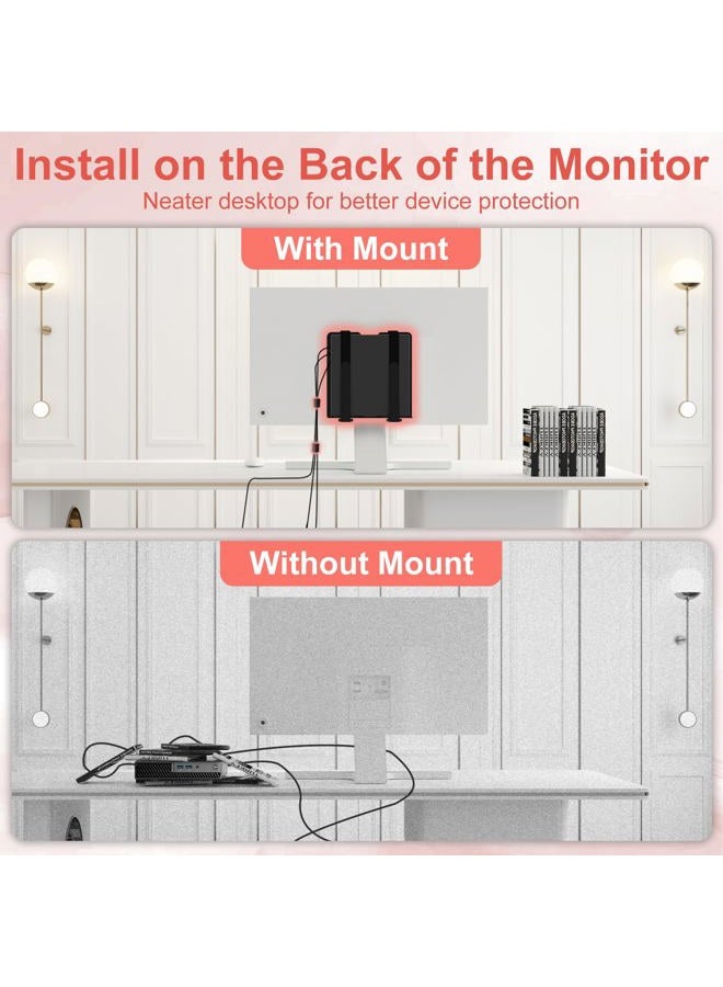 Bedycoon Universal Wall and VESA Mount for Micro PC, UPS Units, Wifi Router, Cable Modem and Other Electronic Devices Adjustable Strap Mount Bracket for Dell HP Lenovo Mini PC Mounted Behind the TV or Monitor - Image 5